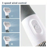 3-in-1 Pet Grooming Hair Dryer & Hot Air Comb - Reduces Shedding & Tangles, Warm Air Drying, Suitable for Cats and Dogs