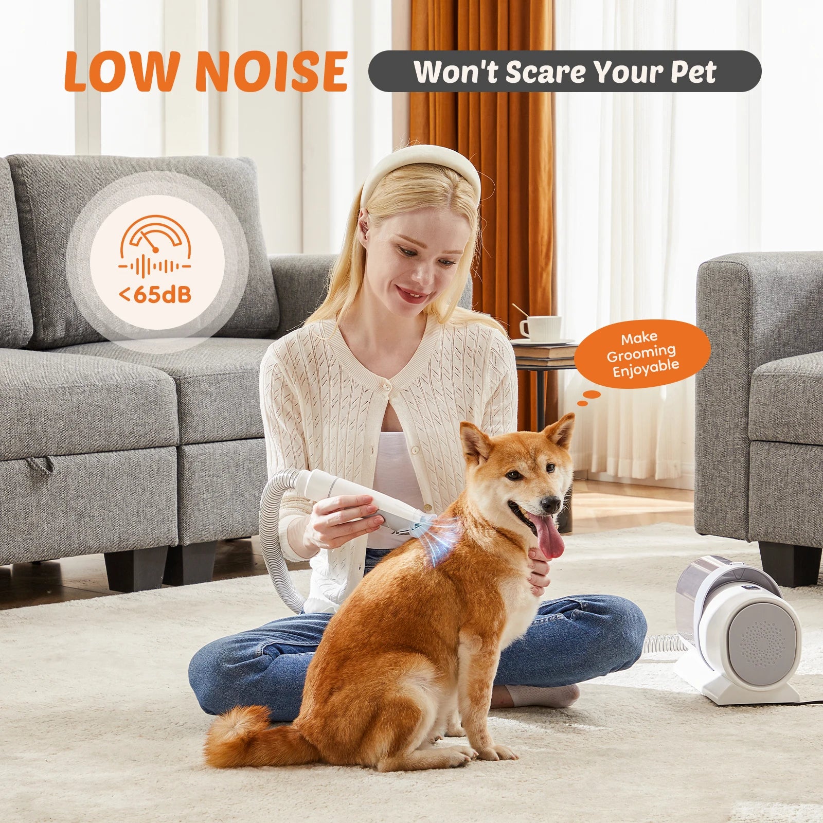 Professional Pet Grooming Vacuum Kit